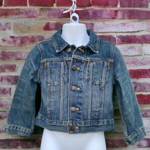 J Crew Crewcuts boy blue denim jean jacket 3
